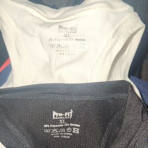 2/$20 Pro-Fit Black and White Tank Tops